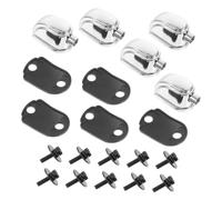 Hoement 10pcs Metal Snare Drum Lugs Hook Connectors for Drumming Accessories Lightweight and Easy to Install Replacement for Broken Parts