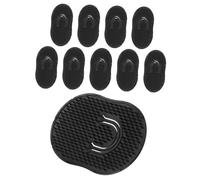Hoement 10pcs Mini Silicone Scalp Massager Comb for Men Portable Pocket Palm Hair Brush with Soft Silicone Teeth Travel-Friendly Scalp Care Tool for Dandruff Removal and Enhanced