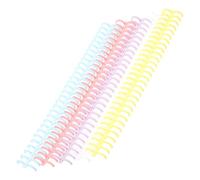 Hoement 10pcs Plastic Book Rings for DIY Travel Notebook and Office Use Portable 30-Hole Binder Rings to Bind Loose-Leaf Paper
