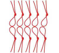 Hoement 10pcs Red Rubber Covers for Yangqin Dulcimer, Practical Replacement Elastic Sleeves Comfortable Feel, Sturdy Musical Instrument Accessories for Dulcimer Practice