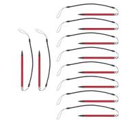 Hoement 10PCS Resistive Touch Screen Stylus Pens Red Spring Coil, Universal High Sensitivity Drawing and Handwriting Stylus for Tablets and Smartphones, Anti-Lost Touchscreen Pen Set