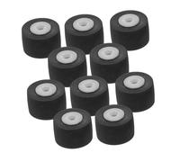 Hoement 10pcs Rubber Pinch Roller for Video Cassette Player Smooth Operation Noise Reduction Plastic Pulley Recorder Repair Maintenance Accessories