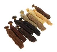 Hoement 10pcs Simulated Doll Wigs Curly Hair Wefts for Doll Wig Crafts Decoration