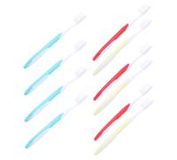 Hoement 10pcs Soft Bristle Toothbrush with Covers for Adults Lightweight Portable Tooth Brush for Travel Home Hotel Use Gentle Sensitive Gums Convenient Oral Care for Business Trips and