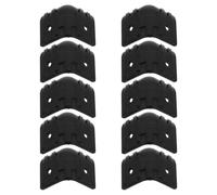Hoement 10pcs Speaker Cabinet Corner Protectors with Sound Quality Preservation and Easy Installation, Black Plastic Edge Guards for Stage Use and Home Amplifier Furniture