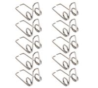 Hoement 10pcs Trumpet Water Gate Springs Trumpet Accessories Iron Material Silver Colour Easy to Install Easy to Replace Replacement Parts and French Horn Suitable for Tuba Lovers