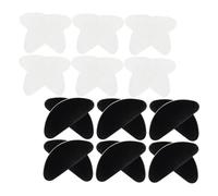 Hoement 12 Pairs Eyeglass Nose Pads D Shaped Silicone Cushions for Glasses Slip Design for Outdoor Sports Comfortable Replacement for Daily Use Thick