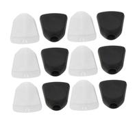 Hoement 12 Sets Tuning Peg Buttons for Folk Guitar Tuners Machine Handle Replacement Guitar Pegs Assorted Black and White Decorative String Tuners Random Color