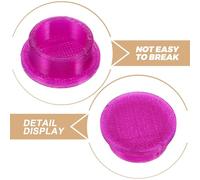 Hoement 12pcs Colored Glass Vial Caps for Insulin Bottles Leak- Replacement Lids Reusable Laboratory Covers with Secure Fit for Medical and Clinical Sample Storage