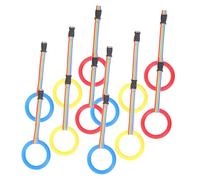 Hoement 12pcs Detachable School Walking Rope with Plastic Round Handles Anti-Lost Multi-Person Leash for Daycare and Classroom Outdoor Safety Flexible Group Protection and Comfortable Grip