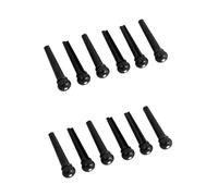 Hoement 12pcs Guitar Bridge Pin Studs Pom Guitar Accessories for Acoustic Steel-string Replacement Bridge Pins for Accessories for Tuning Pegs