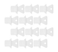 Hoement 12pcs Leakproof Hot Water Sack Cap Hot Water Sack Caps Portable Plugs Pp White