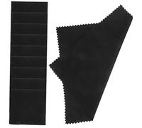 Hoement 12pcs Microfiber Polishing Cleaning Cloths for Musical Instruments Soft Double Sided Velvet for Guitar Violin Piano Clarinet Trumpet Scratch Dust and Stain Removal Portable