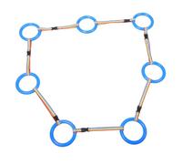 Hoement 12Pcs Safety Walking Rope with Handles for Preschoolers Anti-Lost Leash for Outdoor Safety and Group Walking and Grip Design for Kindergarten Use