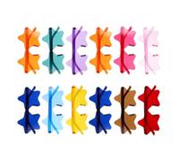 Hoement 12pcs Star Shaped Frameless Sunglasses Made of PC Material, Stylish and Creative Eyewear to Show Your Uniqueness and Attract Attention at Parties and Vacations Random Color