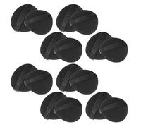Hoement 16pcs Black Hair Bump Maker Sponge Pads for Women Reusable Sturdy Volume Insert Hair Cushion for Updo Styling Easy DIY Invisible Tool for High Crown