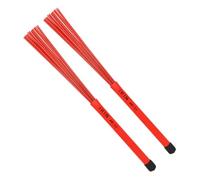 Hoement 1pair Telescopic Drum Brush Set Wire Drum Accessories Non- Handle for Storage for Beginners