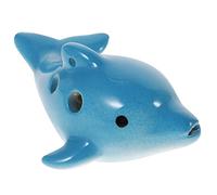 Hoement 1pc Dolphin Ocarina Toy Ceramic Musical Instrument for Boys and Girls for Beginners Lightweight Portable Wind Instrument for Boy Girl Great for Young Music