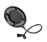 Hoement 1pc Microphone Filter Windproof Mic Shield Cover for Singers and Black Protector Prevents Saliva Accumulation Compatible Various Microphones
