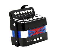Hoement 1pc Portable Boy Girl Accordion Toy Educational Musical Instrument for Boy Girl Lightweight and Black Color for Cognitive Development and Fun Playtime