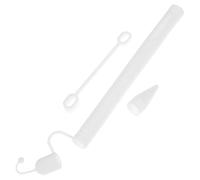Hoement 1pc Style Protective Cover Compatible Gen Pencil White Sleeve Fit Non-fading Design Pencil Accessory for Enhanced Grip and
