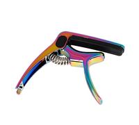Hoement 1set Guitar Capo Multi-functional Metal Capo for Acoustic Electric Ukulele Mandolin Lightweight Easy to Use Scratch-resistant Design for Beginners Professionals