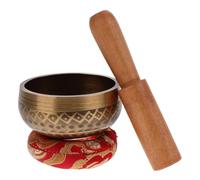 Hoement 1set Heart Chakra Singing Bowl Tibetan Sound Bowl Mallet Yoga Meditation for Relaxation