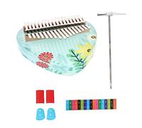 Hoement 1set Key Kalimba Thumb Piano Portable Finger Instrument for Boy Girl and Beginners for Outdoor School and Family Music Activities