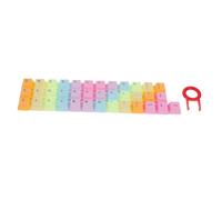 Hoement 1set Premium Rainbow Color Keycaps for Mechanical Keyboards Easy to Install Unisex Design for Gaming and Suitable for Cherry