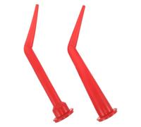 Hoement 1set Reusable Plastic Caulk Extension Nozzle with Threaded Curved Tips for Caulk Gun Extra Long Tube and Repair Tasks Universal Compatibility 5pcs