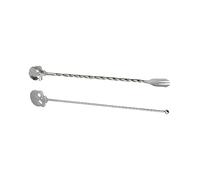 Hoement 1set Swizzle Stick Stainless Stirrer Stir Spoon for Cocktail Mixing Lightweight Design for Iced Tea Whiskey and More Bar Tool for Home Parties
