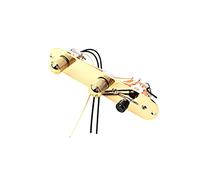 Hoement 1set Wired Control Plate for Electric Guitar Metal Knobs Easy Replacement Upgrade Your Tone Compact Design for Musicians