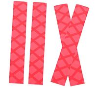 Hoement 2 Pairs Drumstick Practice Covers Heat Shrinkage Repeatable Water Washing Red Anti Slip Sleeves Irradiation Cross-linked Polyethylene Drum Accessories for Drum Players