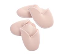 Hoement 2 Pairs Silicone Ballet Toe Pads Soft Gel Foot Protector Caps for Pointe Shoes Natural Skin Tone Elastic Fit Anti-Slip Forefoot Covers for Women Dancers