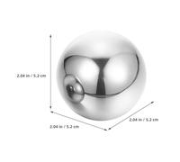 Hoement 2 Pairs Stainless Steel Baoding Balls 52Mm Solid Handheld Therapy Balls for Hand Massage and Muscle Exercise Fitness Training