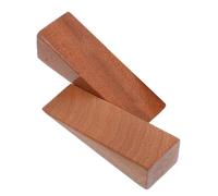 Hoement 2 Pcs Heavy Duty Wooden Door Wedge Doorstop with Antislip Base No Drill Installation for Home Safety Preventing Door Closures from Wind and Movement