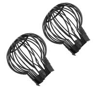 Hoement 2 Pcs Plastic Roof Gutter Filter Shield with Funnel Protective Guard, Flexible Drain Cover for Garden Downspout, Outdoor Gutter Filter to Prevent Blockages and Debris