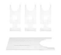 Hoement 2 Sets Acrylic Couch Stoppers with Adjustable Size Compatibility, Invisible Furniture Wall Spacers for Modern Households, Supports Daily Cleaning and Prevents Sofa Sliding Damage
