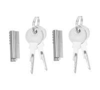 Hoement 2 Sets Heavy Duty Freezer Lock with Key Cylinder Refrigerator Door Lock for Retail Display Cabinets Glass Door Freezers with Seal and Fast Access Convenience