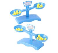 Hoement 2 Sets Interactive Science Balance Scale, Plastic Math Learning Game with Hands-on Assembly, Logic Skill Development for Science Experiments and Educational Play