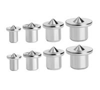 Hoement 2 Sets Steel Dowel Pin Alignment Tool Woodworking Craft Accessories High Hardness Rust-resistant for Furniture Drill Center Precision DIY Projects