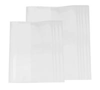 Hoement 20pcs Book Protective Cover for Science and Exercise Books, Plastic Textbook Sleeve with Simple Application Method and Strong Adhesion, for Students