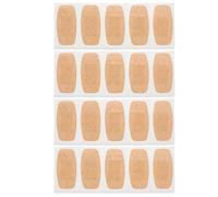 Hoement 20pcs Breathable Wound Stickers Non-Woven Fabrics and Pu Material, Practical and Simple-Shaped Adult Bandages for Effective Skin Protection and Healing