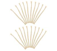 Hoement 20pcs Cotton Kerosene Lamp Wicks Bulk Oil Burner Replacement for Alcohol Lamps Lanterns Labs Experiments Smokeless Cotton Wicks