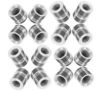 Hoement 20Pcs Guitar Bridge Pin Beads Metal Guitar String Accessories Silver Colour Easy to Install and Prevent Slipping for Acoustic and Folk