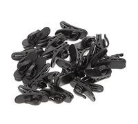 Hoement 20Pcs Lapel Microphone Clips Plastic Lavalier Cord Holders Sturdy Collar Tie Clips for Performances Speeches Conferences Online Chats