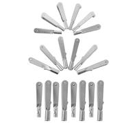 Hoement 20pcs Metal Clevis Clips Self-locking Threaded Quick Links for Fix Wing Rc Airplane Model Parts Iron Snap Connectors for Electric Plane