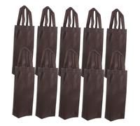 Hoement 20PCS Reusable Single Bottle Wine Carrier Bags with Handles Non-Woven Fabric Tote for Wine Whiskey Beer Multipurpose Bottle Holder for Christmas Weddings Birthdays Dinner Parties