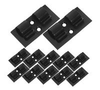 Hoement 20pcs Self Adhesive Cable Clips Strong Bond Wire Holders for Indoor Outdoor Use Cord Organizers Compatible with Data and Power Cables for Home Office Tv PC