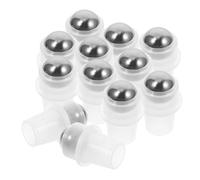Hoement 20pcs Stainless Steel Roller Ball Tops for Roller Bottles for Essential Oils, Reusable Leakproof Replacement Fitments for 16mm Neck Roll-on Bottles, Home and Spa Use
